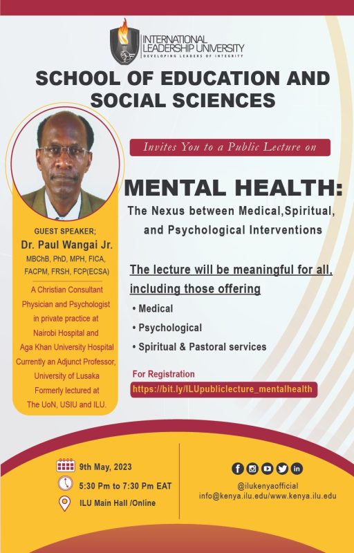 Public Lecture on Mental Health Public Lecture on Mental Health