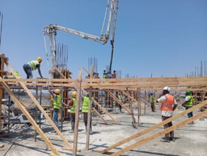 Construction of the academic block
