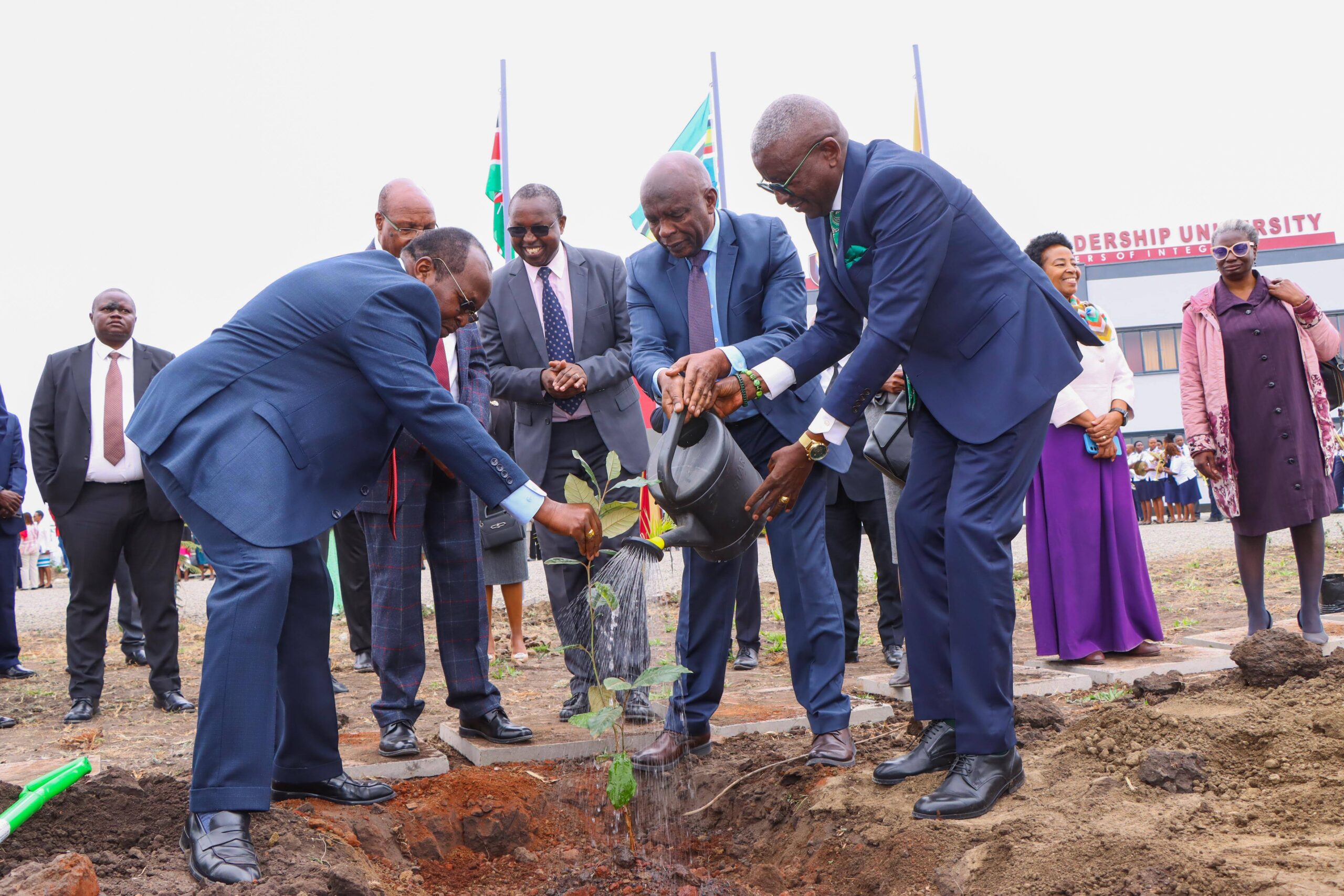 ILU Chancellor Prof. Kibutha Kibwana Planting a Tree